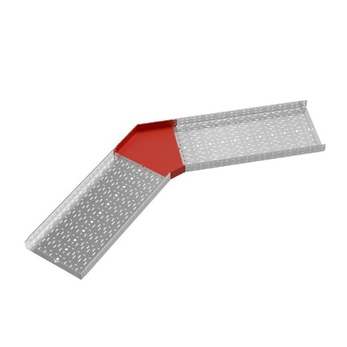 Угол для лотка горизонтальный 45град. 500х80 "ПЛЮС" GLplus45-80-500 INOX304 КМ PL5581
