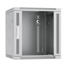Шкаф телекоммуникационный настенный SH-05F-12U60/35 19дюйм 12U 600х350х635мм дверь стекло сер. (RAL