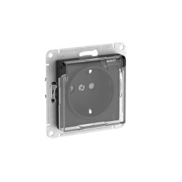 Розетка AtlasDesign Aqua 16А IP44 с заземл. защ. шторки с прозр. крышкой быстрозажим. клем. механизм