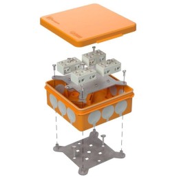 Коробка огнестойкая ОП двухкомпонентная 60-0303-FR6.0-4-8-Р Е15-Е60 100х100х40 Промрукав 60-0303-FR6