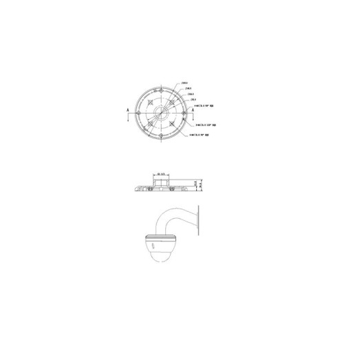 Адаптер для настенного кронштейна Rvi RVi-1BA-2 white