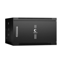 Шкаф телекоммуникационный настенный SH-05F-6U60/35m-BK 19дюйм 6U 600х350х368мм дверь метал. черн. (R