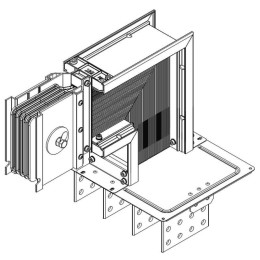 Секция фланцевая вверх Тип2 3200А Al 3L+N+PER НК IP55 тран. IEK LB-3200A4-25-F-FU2