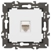 Розетка компьютерная Elegance 14-3107-01М RJ45 матов. бел. Эра Б0065763