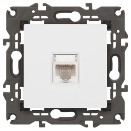 Розетка компьютерная Elegance 14-3107-01М RJ45 матов. бел. Эра Б0065763