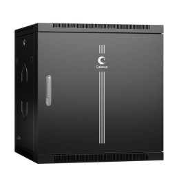 Шкаф телекоммуникационный настенный разобранный SH-05F-12U60/35m-R-BK 19дюйм 12U 600х350х635мм дверь