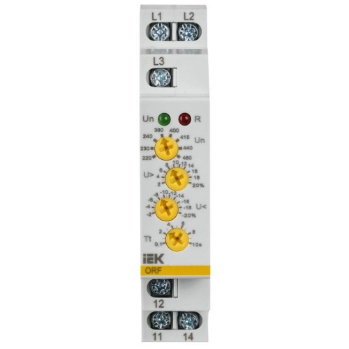 Реле фаз ORF 04 3ф 220-460В AC IEK ORF-04-220-460VAC