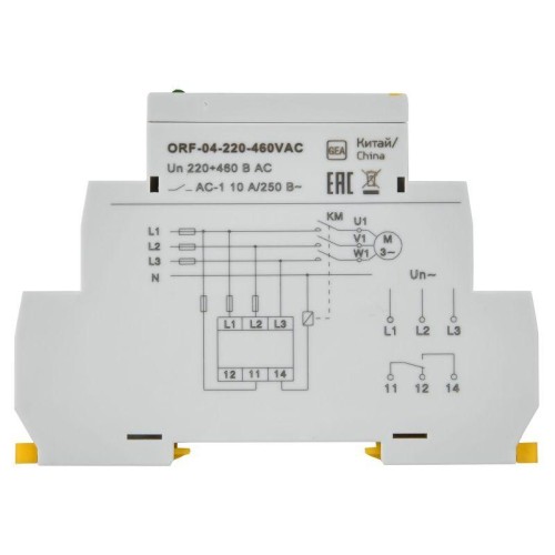 Реле фаз ORF 04 3ф 220-460В AC IEK ORF-04-220-460VAC