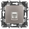 Розетка компьютерная Elegance 14-3107-16 RJ45 титан Эра Б0065764