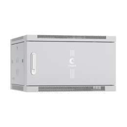 Шкаф телекоммуникационный настенный SH-05F-6U60/45m 19дюйм 6U 600х450х368мм дверь метал. сер. (RAL 7