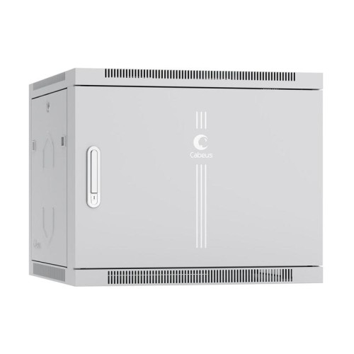 Шкаф телекоммуникационный настенный SH-05F-9U60/45m 19дюйм 9U 600х450х501мм дверь метал. сер. (RAL 7
