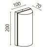 Светильник Badd 10Вт 3000К IP54 бра настен. Maytoni O454WL-L10GF3K1