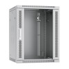 Шкаф телекоммуникационный настенный SH-05F-15U60/45 19дюйм 15U 600х450х769мм дверь стекло сер. (RAL