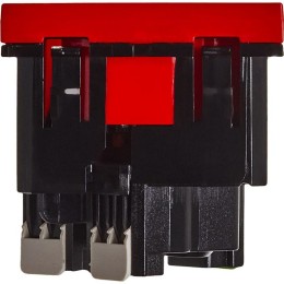 Розетка 2мод. 16А 250В 45град. с заземл. без защ. шторок безвинт. зажимы красн. Daccord 4525058