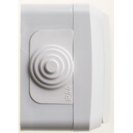 Переключатель проходной 1-кл. ОП Этюд 10А IP44 10AX сер. SE BA10-046C