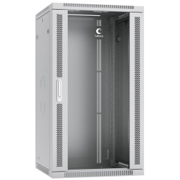 Шкаф телекоммуникационный настенный SH-05F-22U60/45 19дюйм 22U 600х450х1082мм дверь стекло сер. (RAL