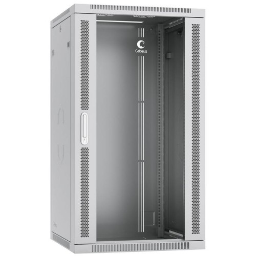 Шкаф телекоммуникационный настенный SH-05F-22U60/45 19дюйм 22U 600х450х1082мм дверь стекло сер. (RAL