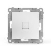Розетка телефонная 1-м СП Pixel RJ11 механизм бел. TOKOV ELECTRIC TKE-PX-RT1-C01