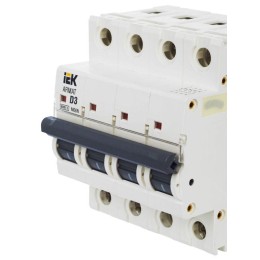 Выключатель автоматический модульный 4п D 3А M06N ARMAT IEK AR-M06N-4-D003