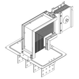 Секция фланцевая вниз Тип2 4000А Al 3L+N+PER НК IP55 тран. IEK LB-4000A4-25-F-FD2