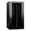 Шкаф телекоммуникационный настенный SH-05F-22U60/45-BK 19дюйм 22U 600х450х1082мм дверь стекло черн.