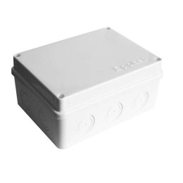 Коробка распределительная ОП 150х110х70мм IP54 10 выходов без гермовводов крышка на винтах бел. Eppl