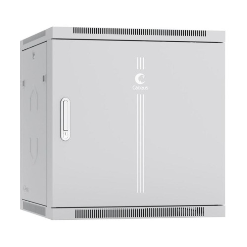 Шкаф телекоммуникационный настенный SH-05F-12U60/60m 19дюйм 12U 600х600х635мм дверь метал. сер. (RAL