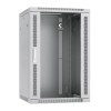 Шкаф телекоммуникационный настенный SH-05F-18U60/60 19дюйм 18U 600х600х901мм дверь стекло сер. (RAL