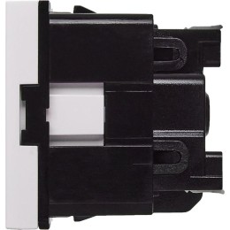 Розетка 2мод. 16А 250В 90град. с заземл. без защ. шторок безвинт. зажимы бел. Daccord 4521054