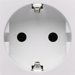 Розетка 2мод. 16А 250В 90град. с заземл. без защ. шторок безвинт. зажимы бел. Daccord 4521054