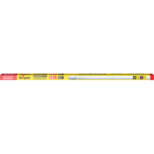 Лампа светодиодная 61 392 NLL-T8-12-230-MEAT-G13-CL 12Вт цилиндр прозрачная G13 700лм 176-264В для п