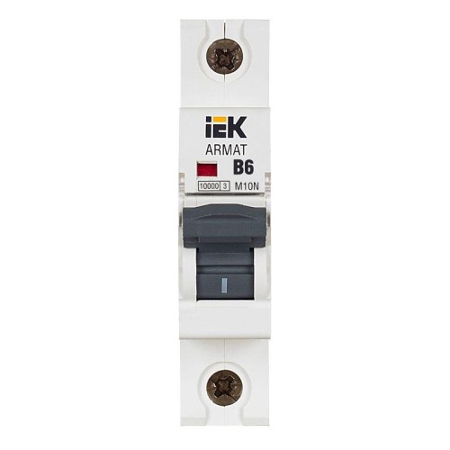 Выключатель автоматический модульный 1п B 6А M10N ARMAT IEK AR-M10N-1-B006