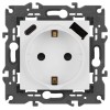 Розетка Elegance 14-4108-01М 16A 250В 2P+E защ. шторки с USB type-A+C 3А 5В матов. бел. Эра Б0067710