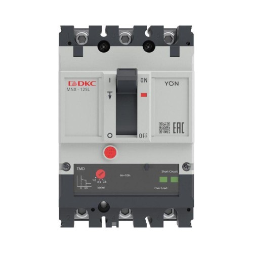 Выключатель автоматический в литом корпусе YON pro MNX125L 3P 20А 70кА при AC415V расц. TMD YON MNX1