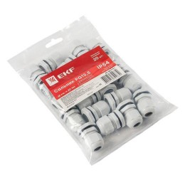 Сальник PG13.5 d6-12мм (d отверст. 21мм) IP54 PROxima EKF plc-pg-13.5-r