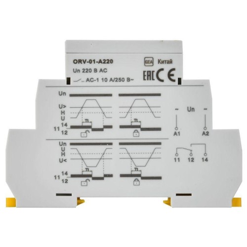Реле напряжения ORV 1ф 220В AC IEK ORV-01-A220