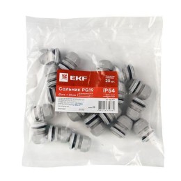 Сальник PG19 d12-15мм (d отверст. 23мм) IP54 PROxima EKF plc-pg-19-r