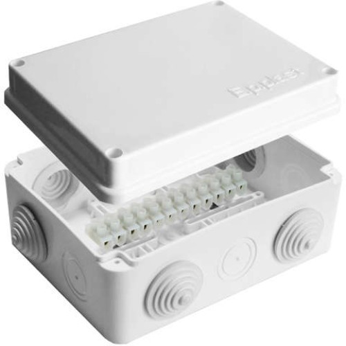 Коробка распределительная ОП 150х110х70мм IP54 с клемм. 10 выходов 6 гермовводов 10А 12 контактов кр