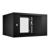 Шкаф телекоммуникационный настенный разборный LIGHT WSC-05D-6U55/45-BK 19дюйм 6U дверь стекло черн.