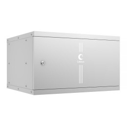 Шкаф телекоммуникационный настенный разборный LIGHT WSC-05D-6U55/45m 19дюйм 6U дверь метал. сер. Cab