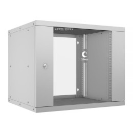 Шкаф телекоммуникационный настенный разборный LIGHT WSC-05D-9U55/45 19дюйм 9U дверь стекло сер. Cabe
