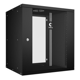 Шкаф телекоммуникационный настенный разборный LIGHT WSC-05D-12U55/45-BK 19дюйм 12U дверь стекло черн
