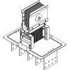 Секция фланцевая Тип1 5000А Al 3L+N+PER НК IP55 тран. IEK LB-5000A4-25-F-F1