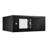 Шкаф телекоммуникационный настенный разборный LIGHT WSC-05D-4U55/45-BK 19дюйм 4U дверь стекло черн.
