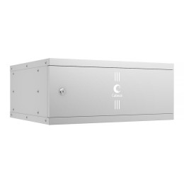 Шкаф телекоммуникационный настенный разборный LIGHT WSC-05D-4U55/45m 19дюйм 4U дверь метал. сер. Cab