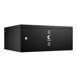 Шкаф телекоммуникационный настенный разборный LIGHT WSC-05D-4U55/45m-BK 19дюйм 4U дверь метал. черн.