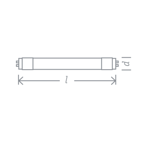 Лампа светодиодная 61 394 NLL-T8-24-230-MEAT-G13-CL 24Вт цилиндр прозрачная G13 1200лм 176-264В для