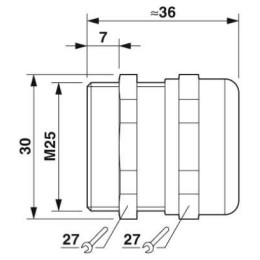 Ввод кабельный G-INSEC-M25-S68N-NCRS-S Phoenix Contact 1411190