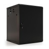 Шкаф настенный TWB-1866-SR-RAL9004 19дюйм 18U 908х600х600мм метал. перед. дверь с замком две боковые