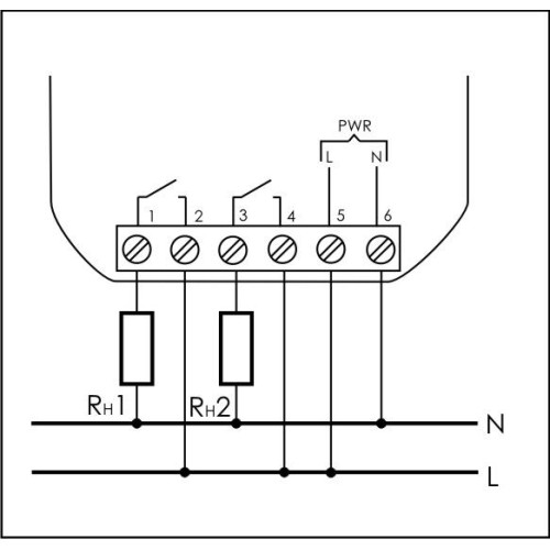 Реле промежуточное PK-2Z-230 100-265В AC/DC 16А 2NO/NC для установки в монтаж. коробку d60мм IP20 F&